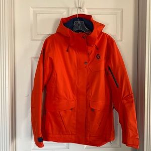 SKI COAT - Scott Ultimate Dryo 20 Jacket Womens Ski Jacket - “tomato red”